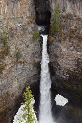 Framed Spahats Falls, Wells Gray Park, British Columbia Print