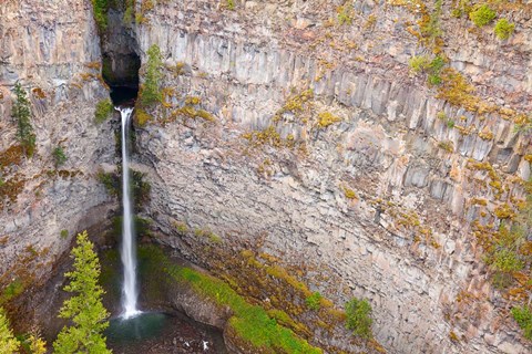 Framed Spahats Falls, Wells Gray Provincial Park, British Columbia, Canada Print