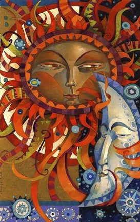 Framed Celestial Courtship Print