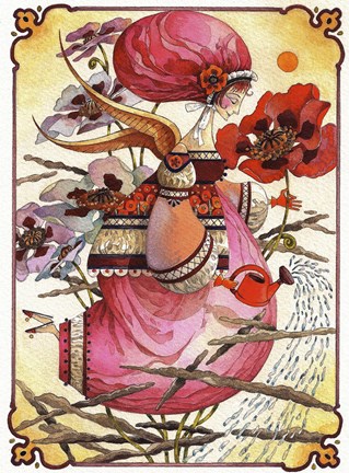 Framed Rain Angel Print