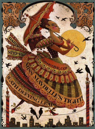 Framed Working Her Red Pumps Print