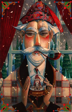 Framed His Winter Diversion Print