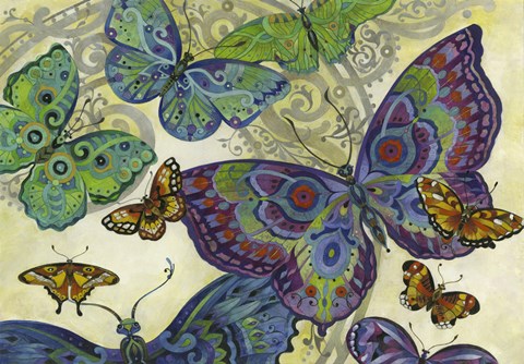 Framed Flutter Flock Print