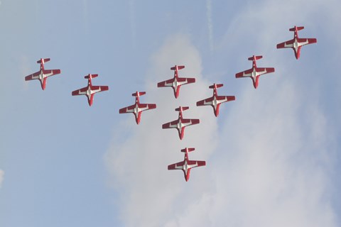Framed Snowbirds 431 Air Demonstration Print