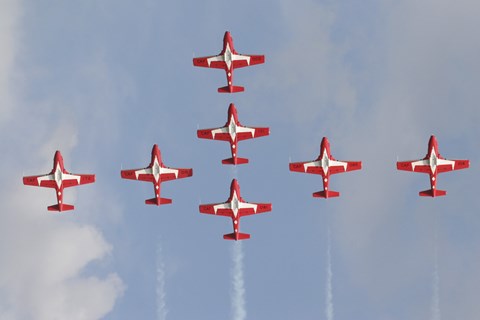 Framed Snowbirds 431 Air Squadron of the Canadian Air Force Print