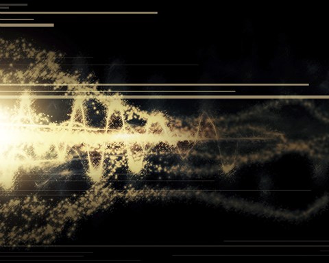 Framed Burst of Energy Forms into Powerful Beam ofLight Print