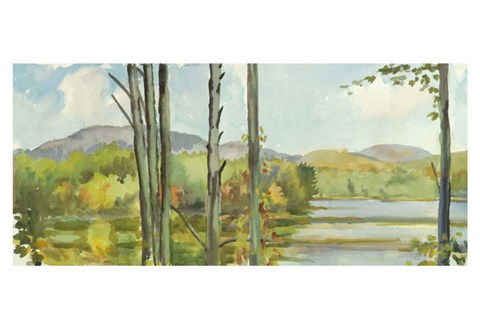Framed Lake Study (left) Print