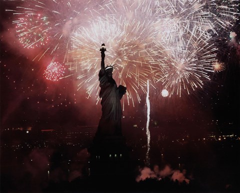 Framed Statue of Liberty Print