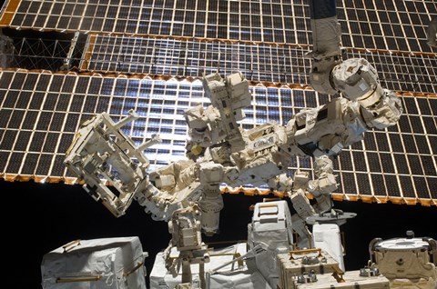 Framed Dextre, the Canadian Space Agency&#39;s Robotic Handyman Print