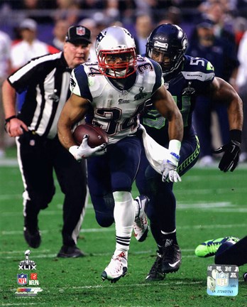 Framed Shane Vereen Super Bowl XLIX Action Print