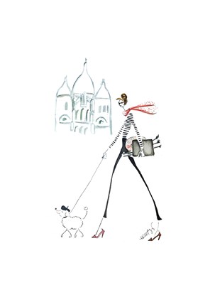 Framed Paris Montmartre Print