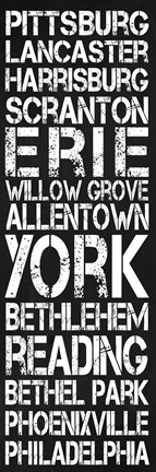 Framed Pennsylvania Print