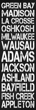 Framed Wisconsin Print