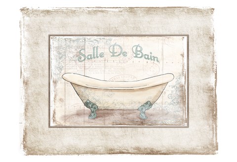 Framed Salle De Bain 2 Print