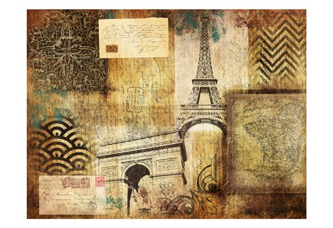 Framed Vintage Collage Print