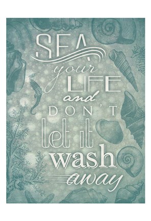 Framed Waves II Print