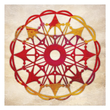 Framed Abstract Pattern II Print