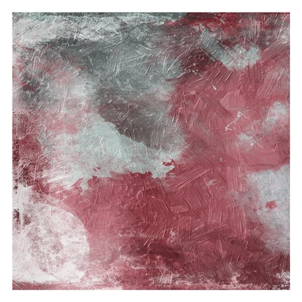 Framed Cosmic Marsala I Print