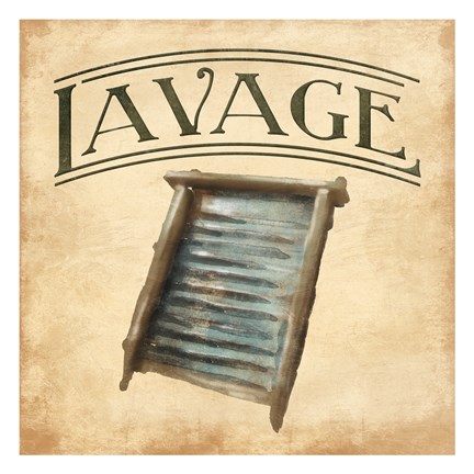 Framed Vintage Washboard Print