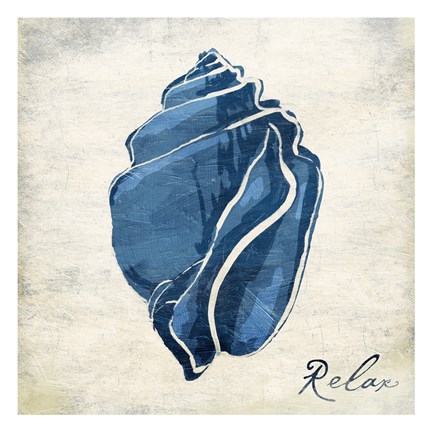 Framed Inspirational Blue Shell II Print