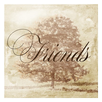 Framed Friends Tree Print