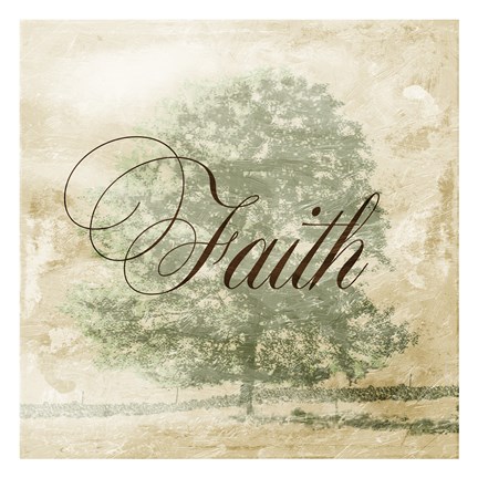 Framed Faith Tree Print