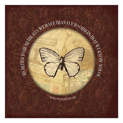 Framed William Butterfly Print