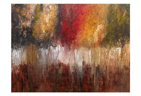 Framed Nature's Fire Print