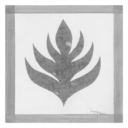 Framed Pewter Fire I Print