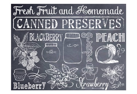 Framed Preserve Bw Print