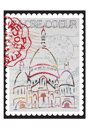 Framed Postcards from Paris  04 Print