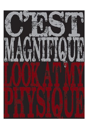 Framed Oui Oui Typography 06 Print