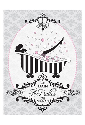 Framed Mommy's Bubble Bath 01 Print