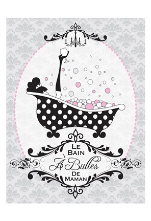 Framed Mommy's Bubble Bath 03 Print