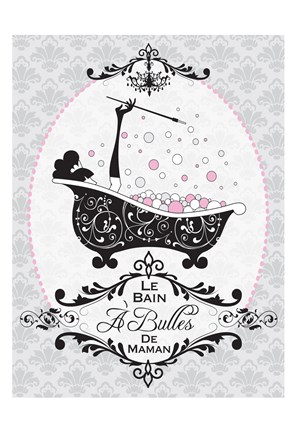 Framed Mommy's Bubble Bath 02 Print