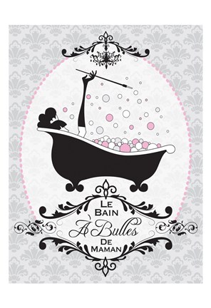 Framed Mommy's Bubble Bath 05 Print