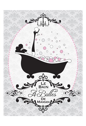 Framed Mommy's Bubble Bath 06 Print