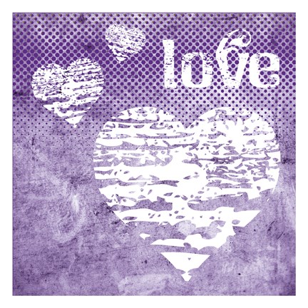 Framed Iris Love Print