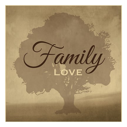 Framed Family Love Print