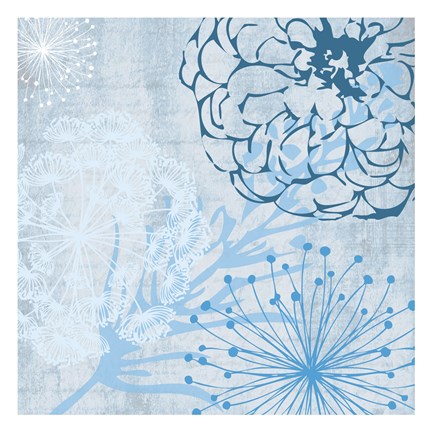 Framed Transitional Floral 3 Print