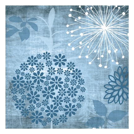 Framed Transitional Floral 4 Print