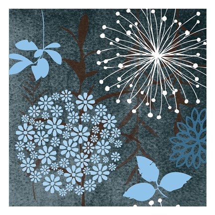 Framed Transitional Floral 7 Print