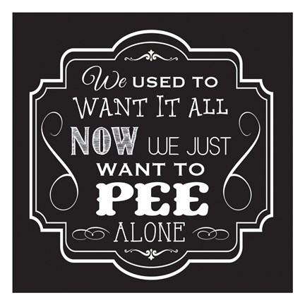 Framed Bath Chalk 01 Print