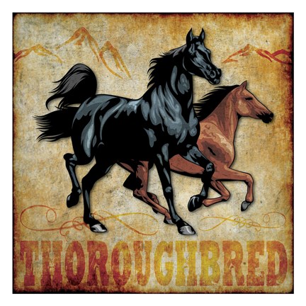 Framed Thoroughbred 01 Print