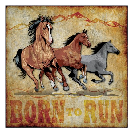 Framed Born to Run 01 Print