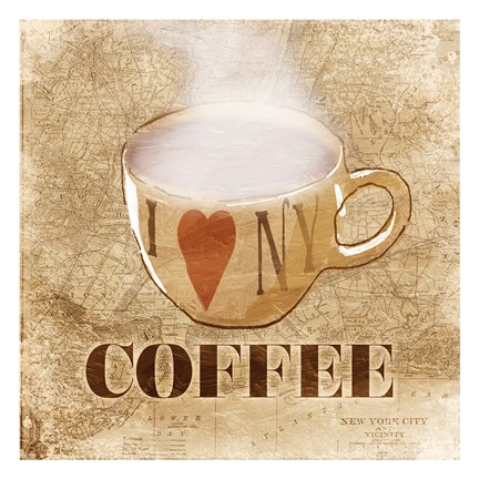 Framed I Love NY 1 Print