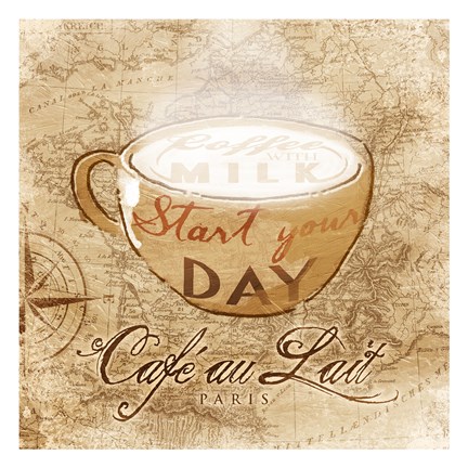 Framed Cafe au Lait Print