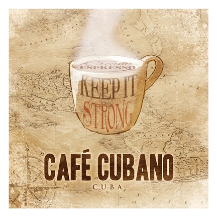 Framed Cafe Cubano Print