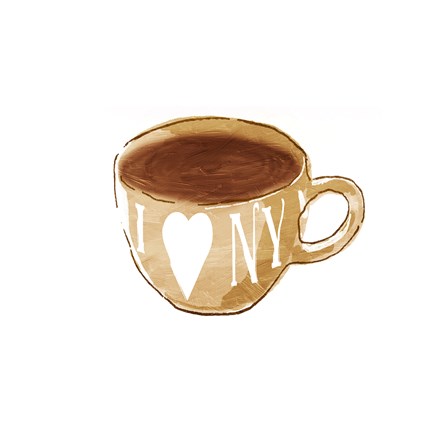 Framed I Love NY (white background) Print