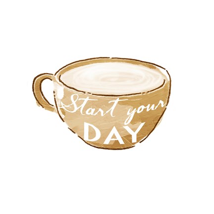 Framed Start Your Day Print